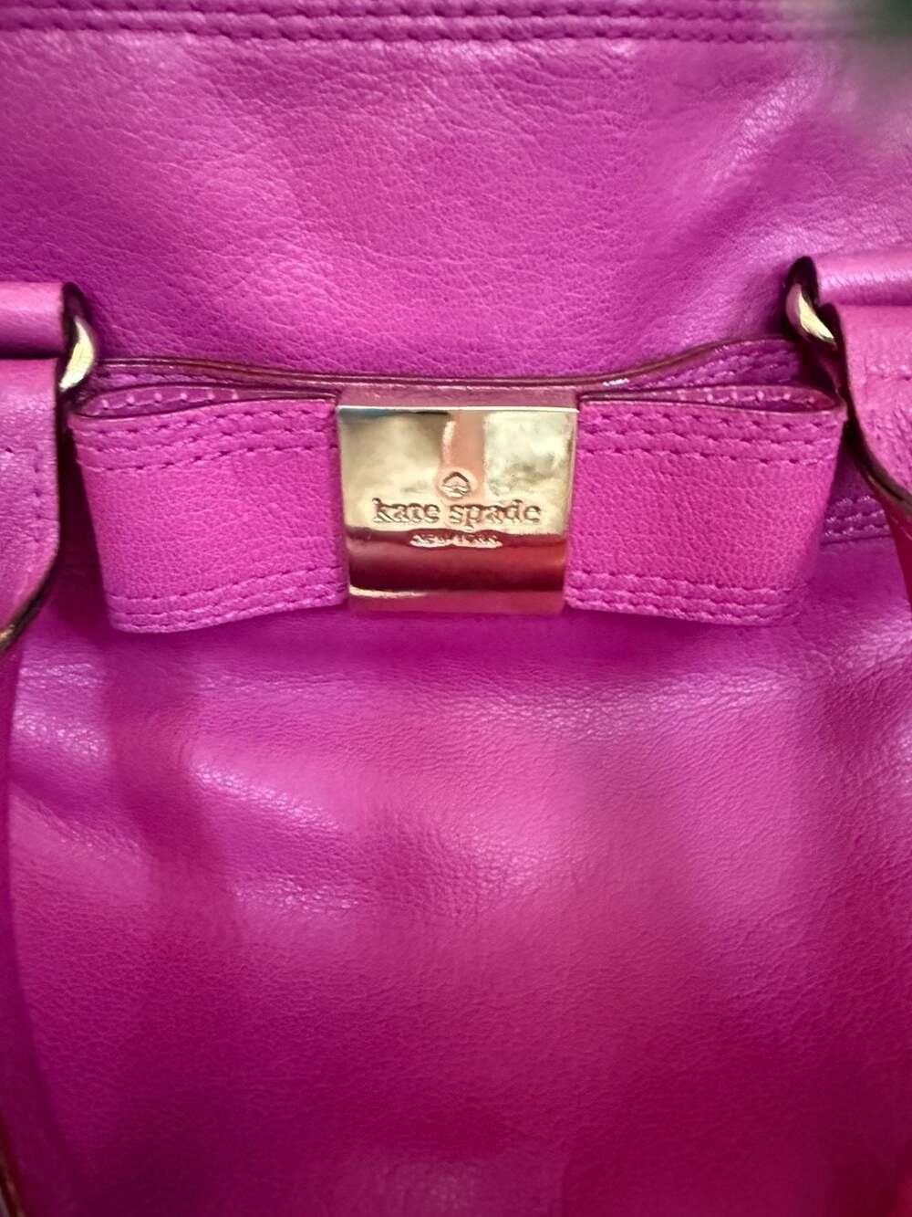 Kate Spade New York Primrose Hill Goldie Satchel in Fuchsia Pink - Picture 11 of 11